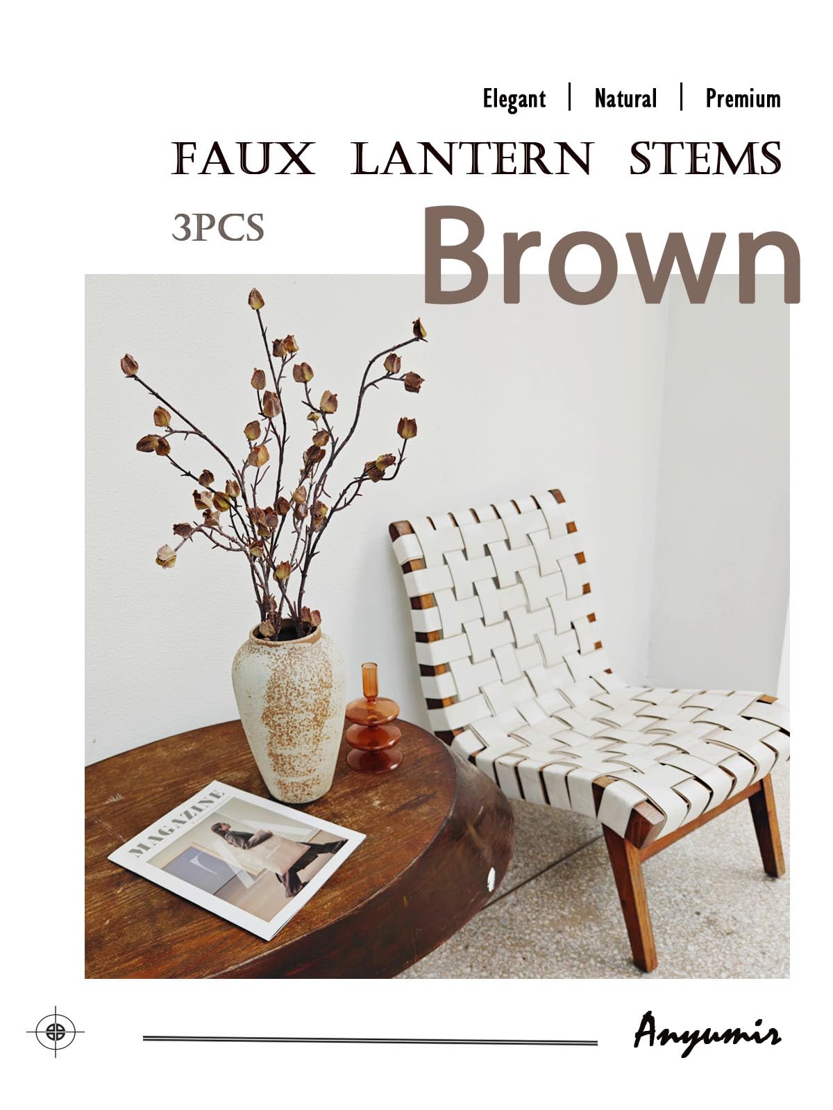 Anyumir farmhouse-decor stem set ideal for tall vases and mantels.