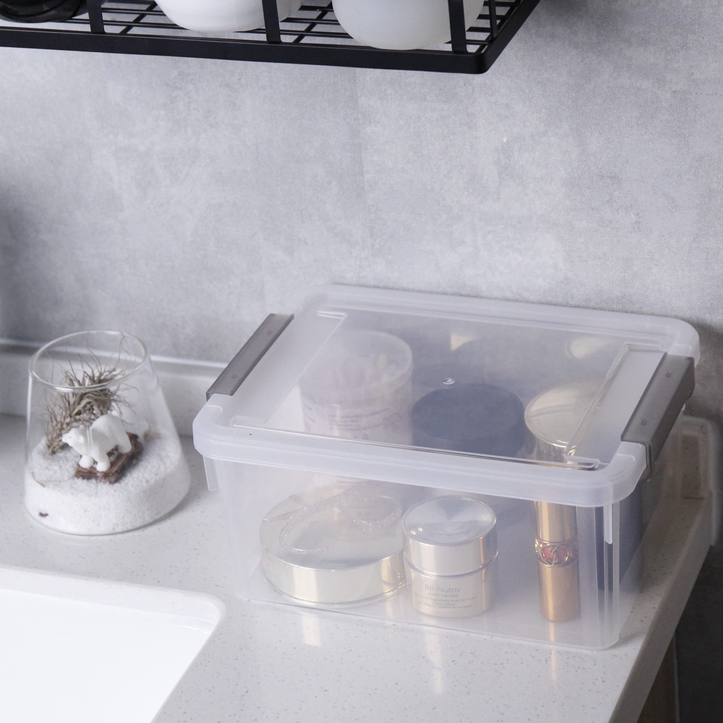 Anywish durable transparent containers enhance quick visual inventory.
