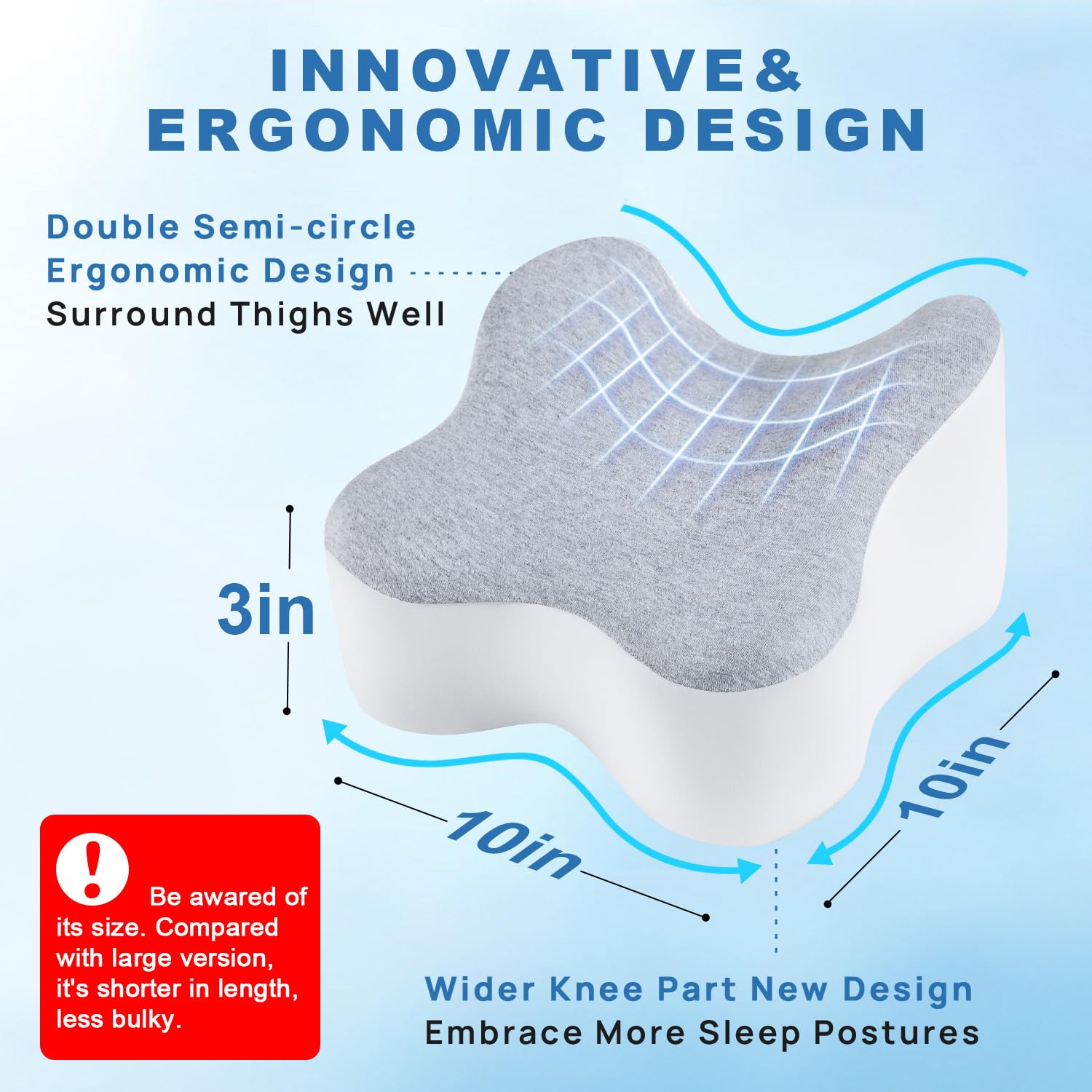 anzhixiu knee pillow between legs supports hip comfort and reduces movement during sleep