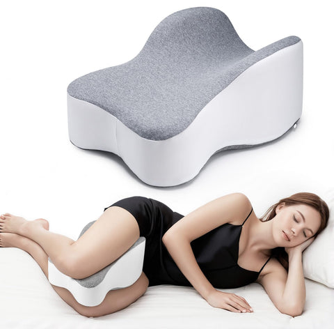 anzhixiu long knee pillow between legs in bed promotes alignment and comfort