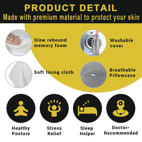 anzhixiu multi-use leg pillow for sleeping stays in place and supports leg separation.