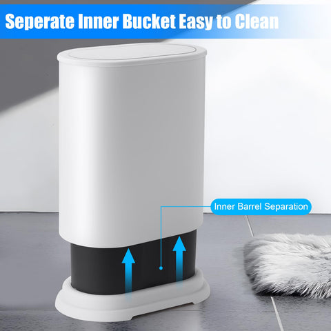 Anzoymx pet-proof lid keeps trash out of reach.