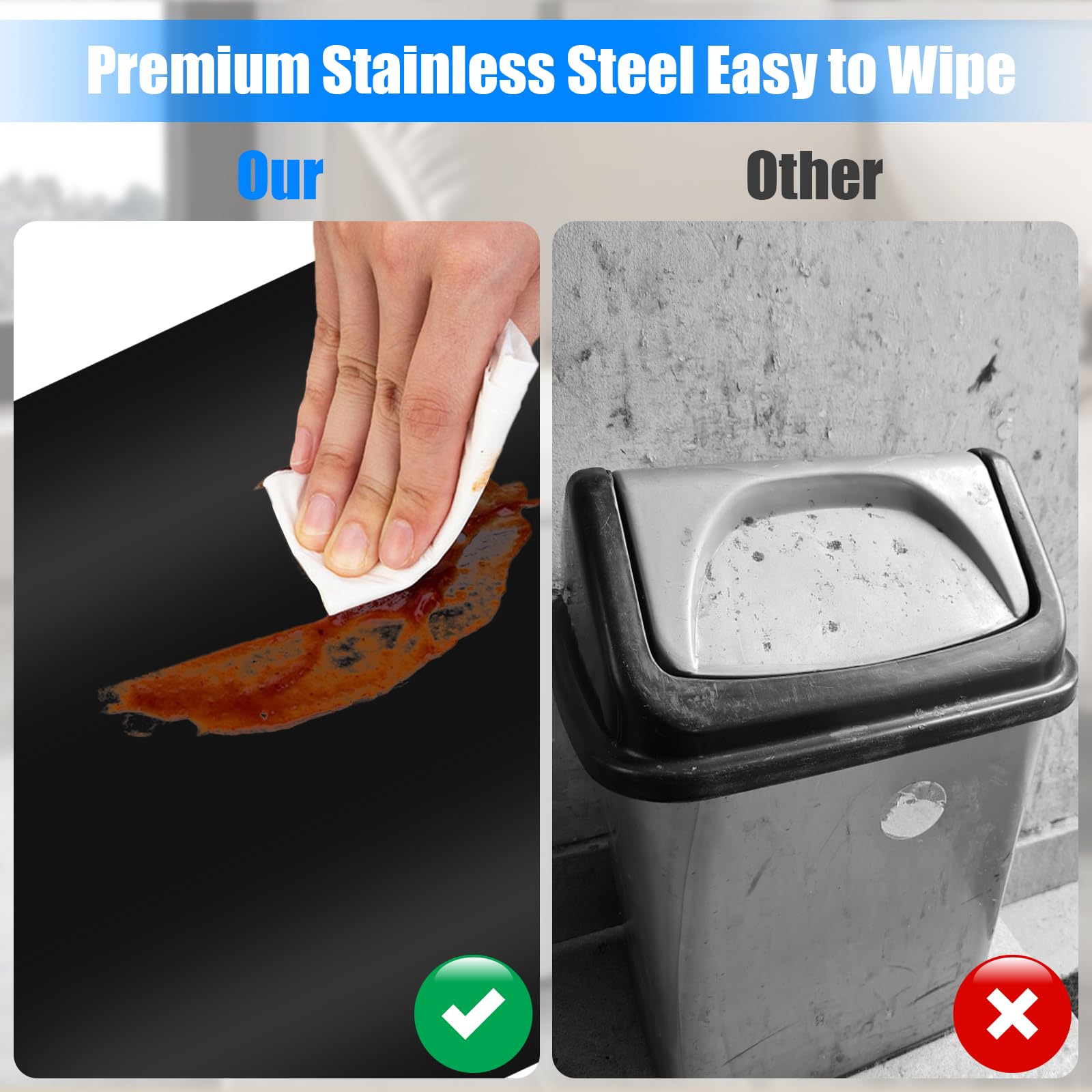 Anzoymx removable inner bucket for easy cleaning and disposal