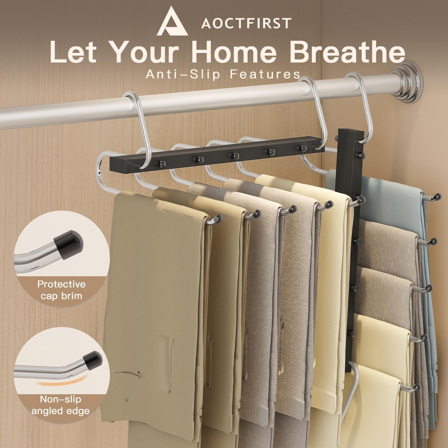 AOCTFIRST durable closet organizer designed for long-lasting use in busy wardrobes.