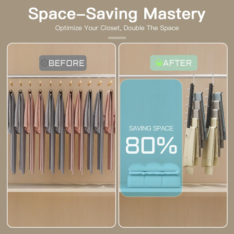 AOCTFIRST stainless steel pants hangers close-up shows durable construction for daily use.
