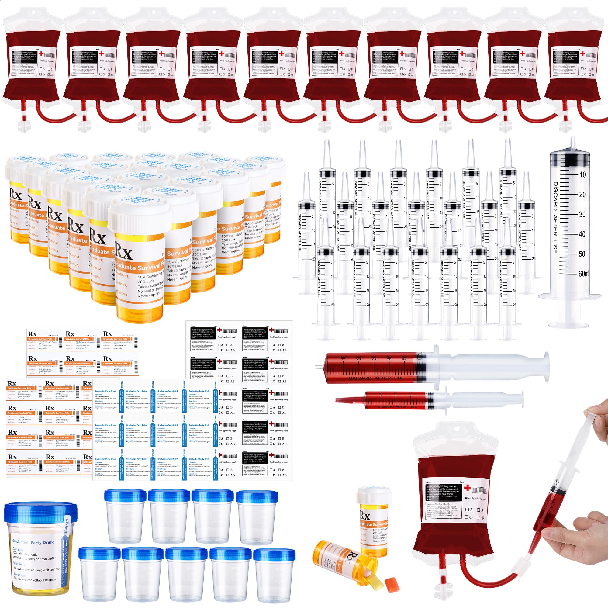 Aodaer nurse graduation kit pill bottles for chic party décor and sharing
