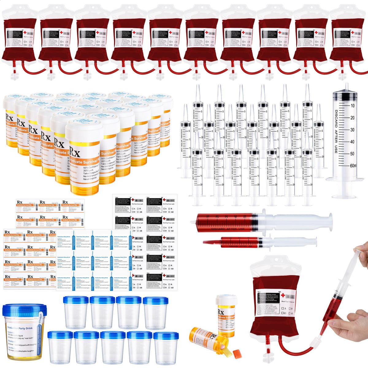 Aodaer nurse graduation kit pill bottles for chic party décor and sharing
