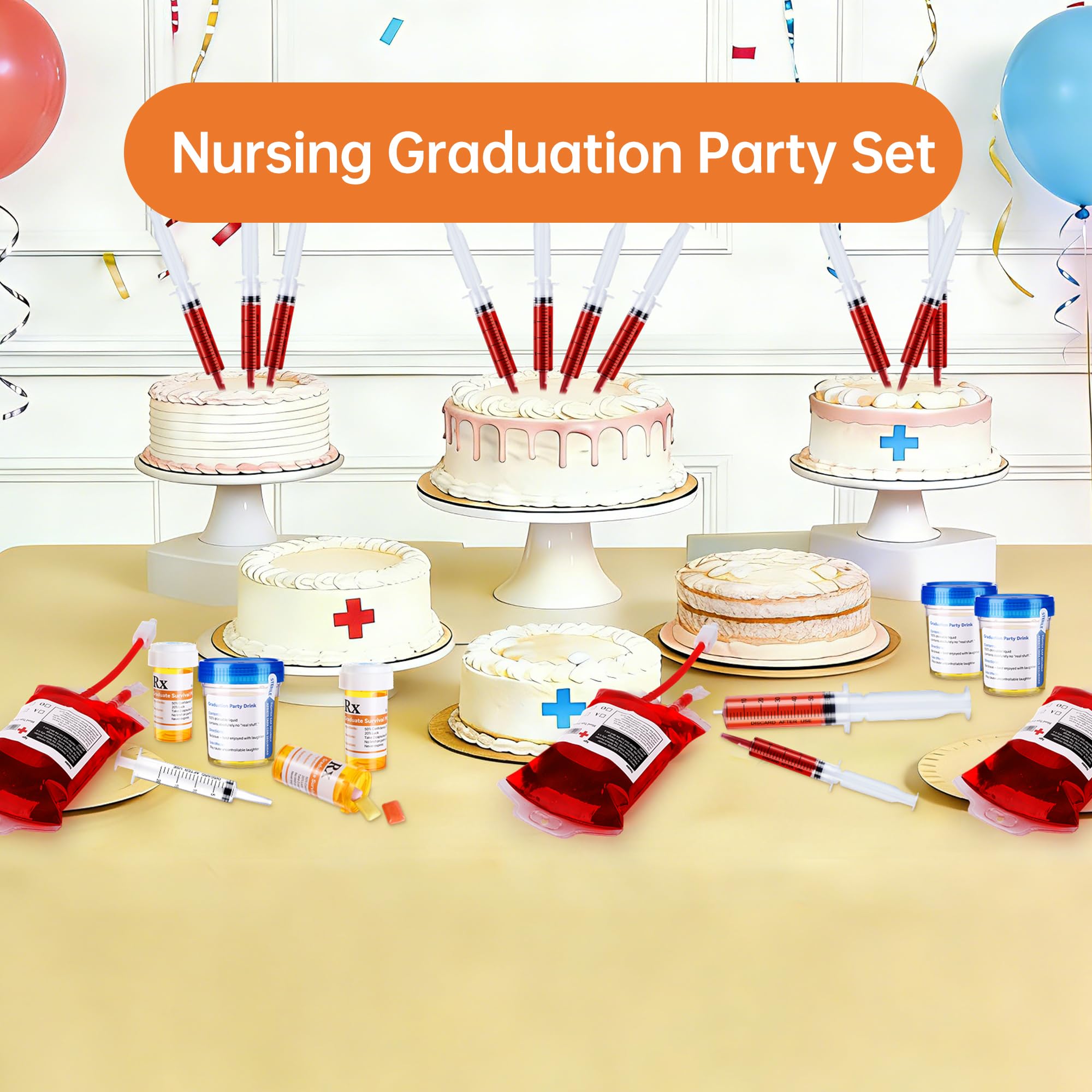 Aodaer nurse graduation kit sticky labels for personalized decorations