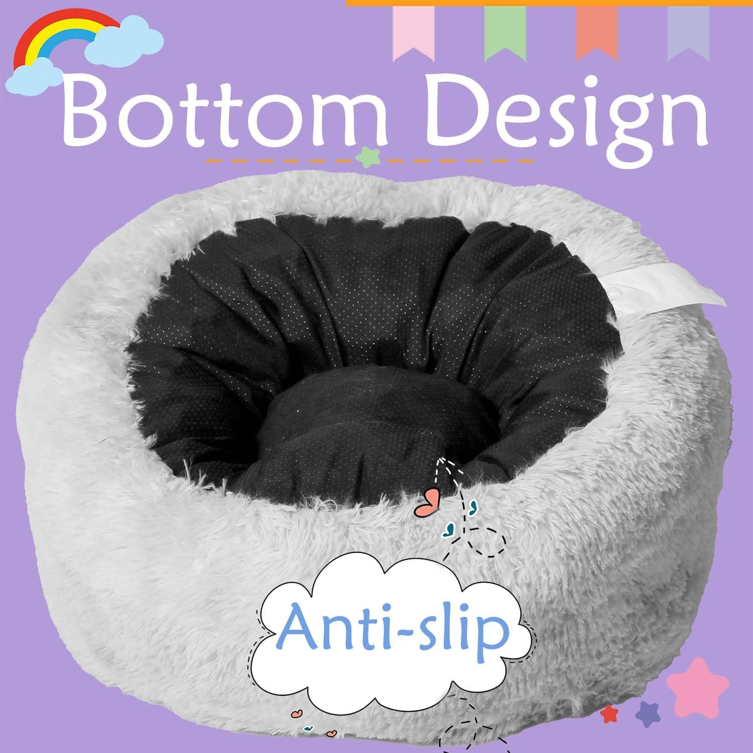 Aodenge cozy living room setup with the fluffy bean bag chair