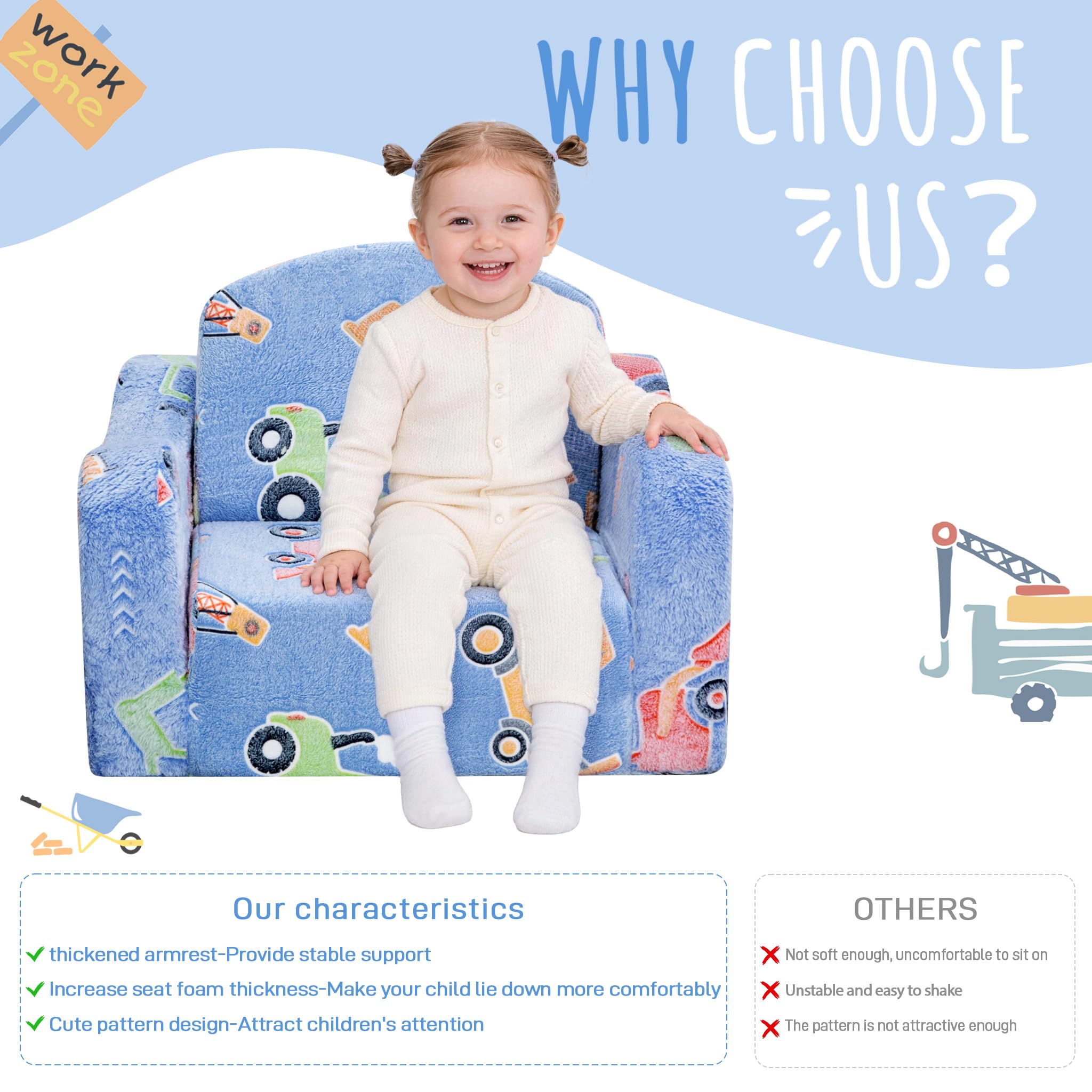 Aodisman Cute pattern design adds a playful focal point for kids.