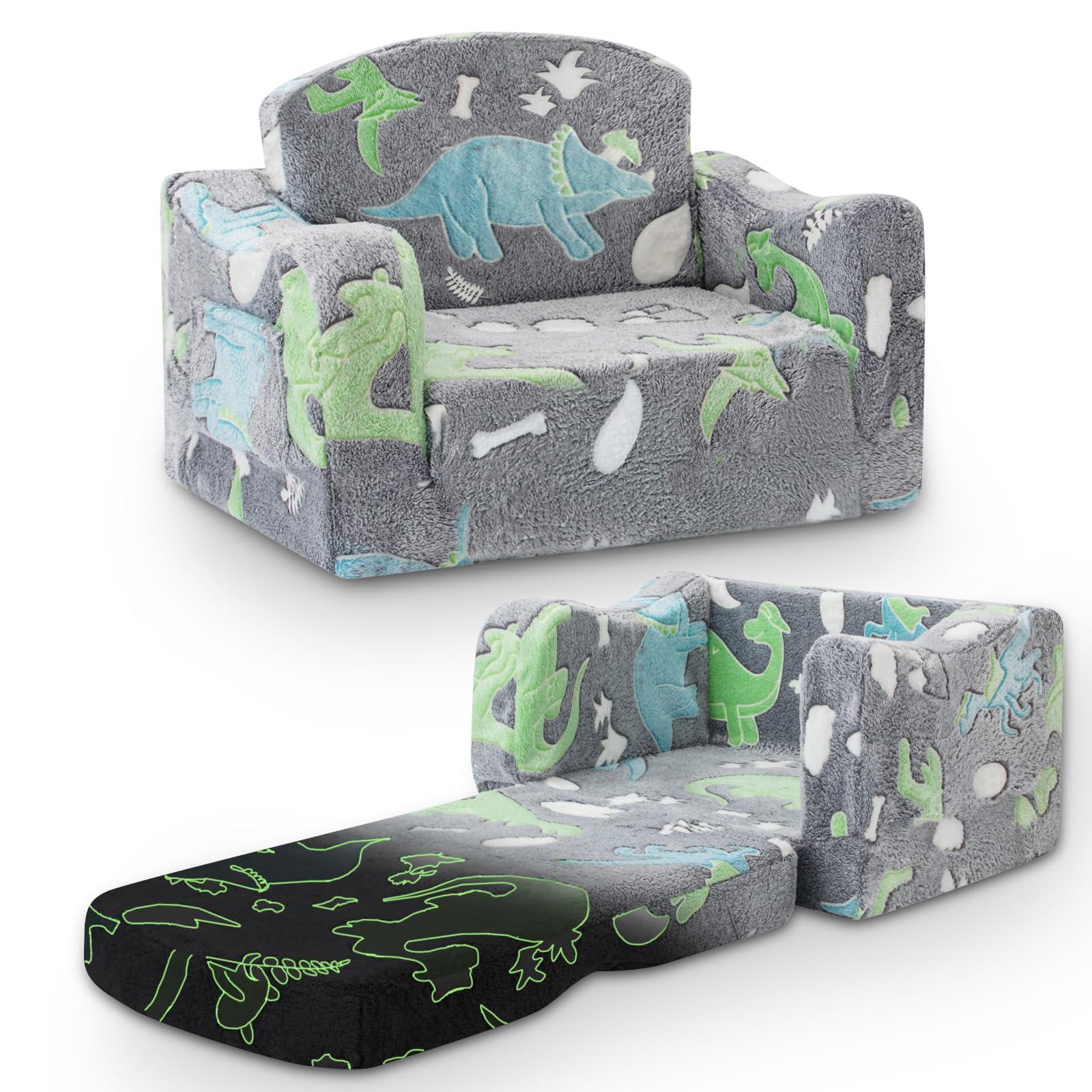 Aodisman Thick Comfy Toddler Chair cushion close-up showing plush padding for comfy seating.