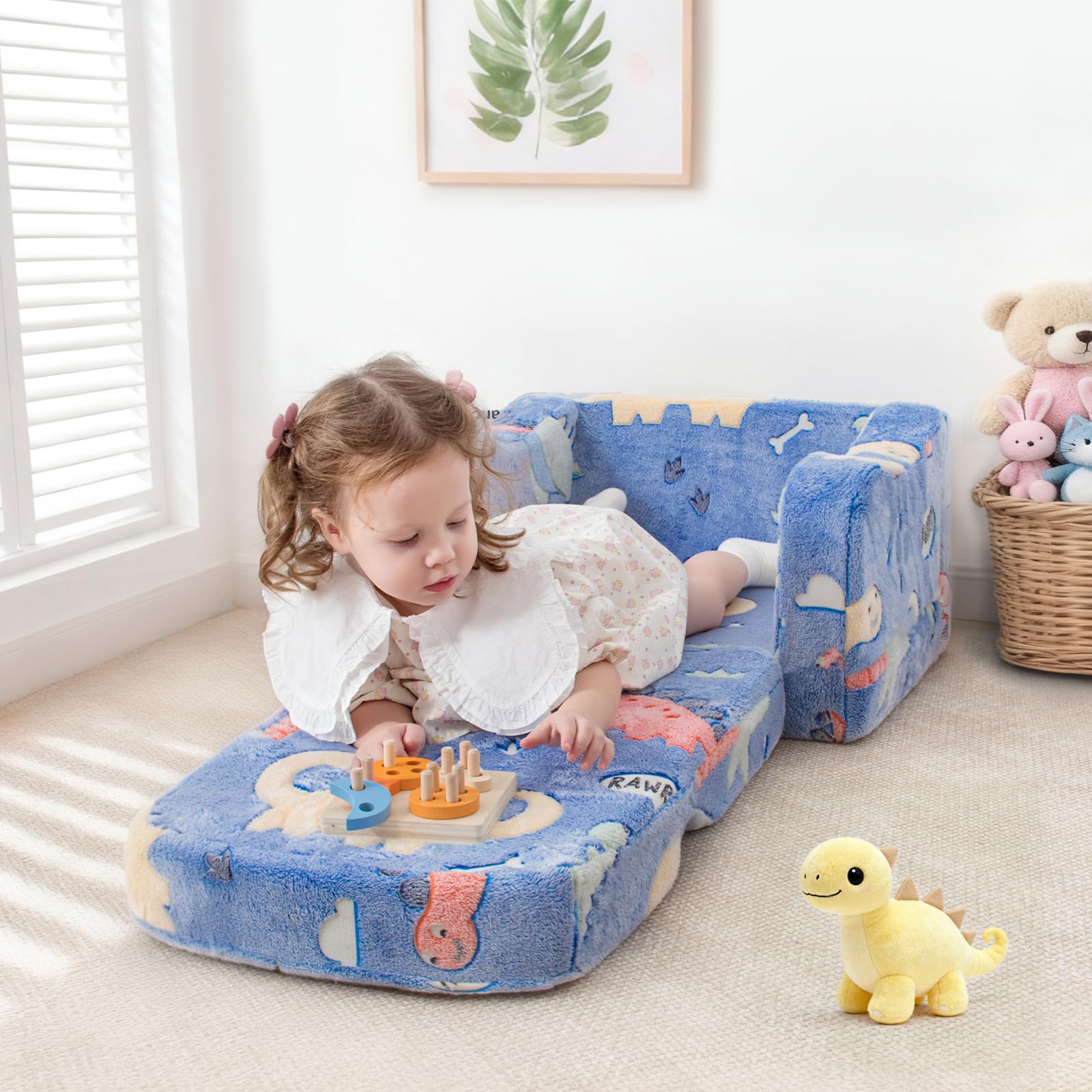 aodisman thick comfy toddler chair vacuum-packed delivery arrives compact and ready