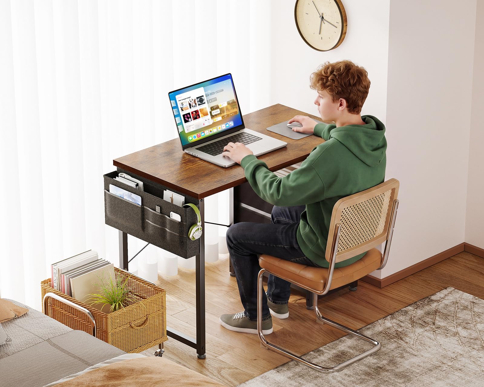 AODK desk with adjustable foot pads for stability on uneven floors