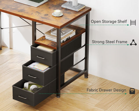 AODK desk metal frame detail highlighting sturdy construction