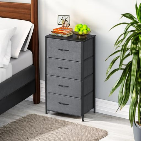 AODK dresser adjustable feet help level the unit on uneven floors.