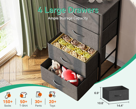 AODK dresser anti-tipping design enhances stability in tight spaces.