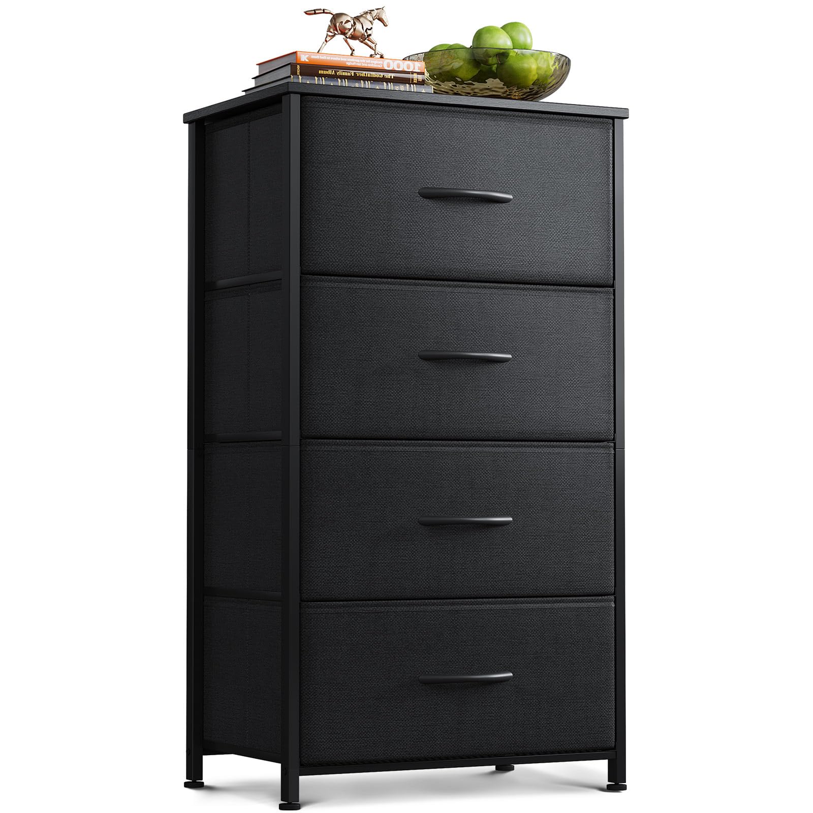 AODK dresser front view with four compact drawers for small-space storage