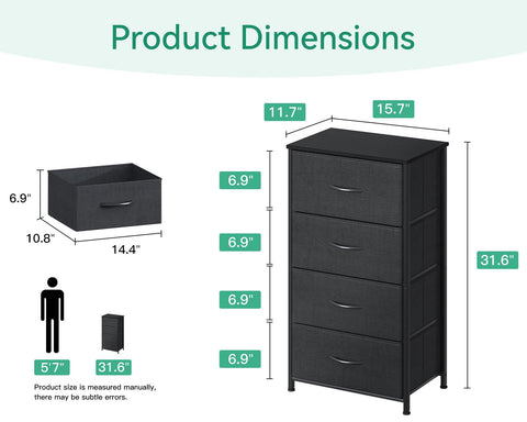 AODK dresser drawer open close-up highlighting fabric texture and accessibility