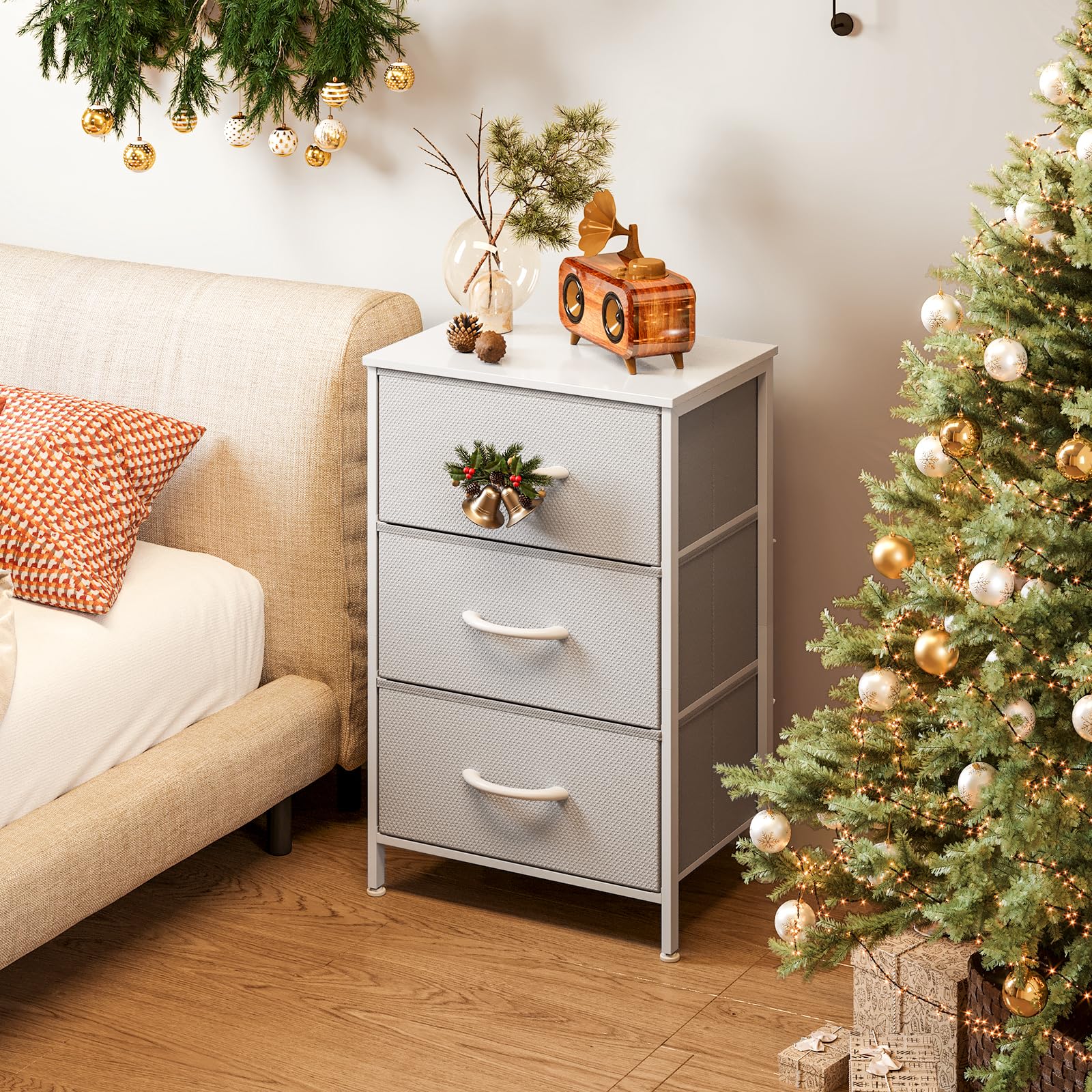 AODK dresser drawers open show ample storage for clothes and accessories.