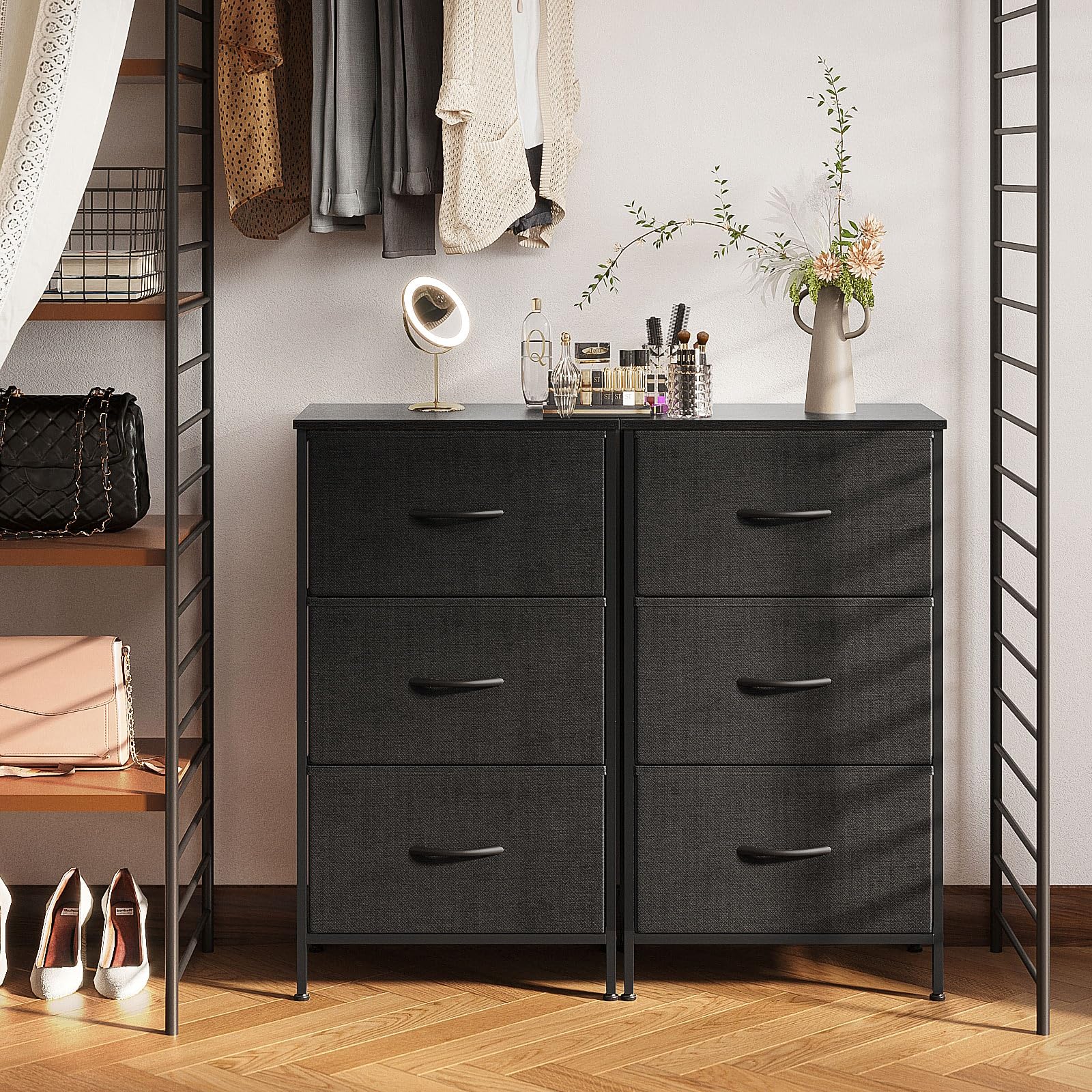 AODK dresser sturdy frame supports daily use