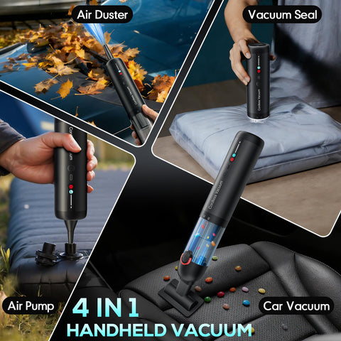 AOHPEGN handheld vacuum with dual filtration maintains strong suction.