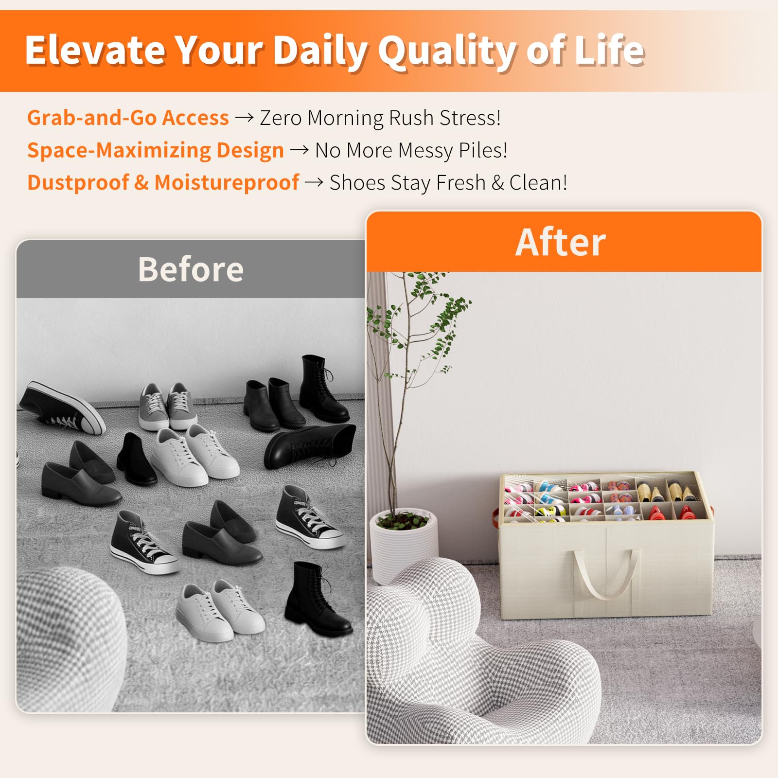 Aokeyee 2-pack folds flat for compact storage when not in use