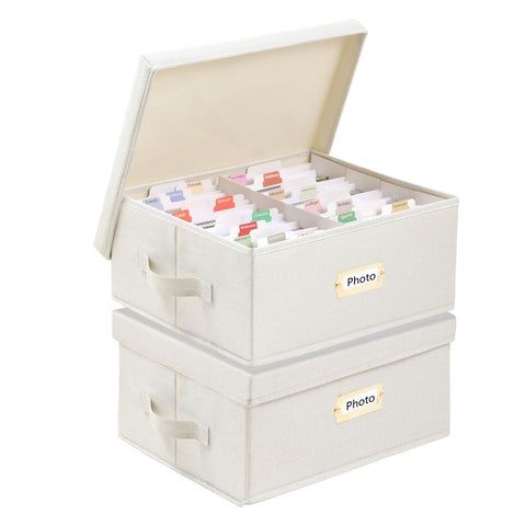 Aokeyee 2pc box with lid on for stylish, protected photo display.