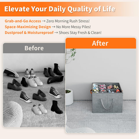 Aokeyee multi-purpose closet organizer for shoes and more.
