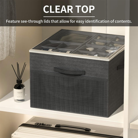 Aokeyee clear cover lets you see contents while keeping dust out.
