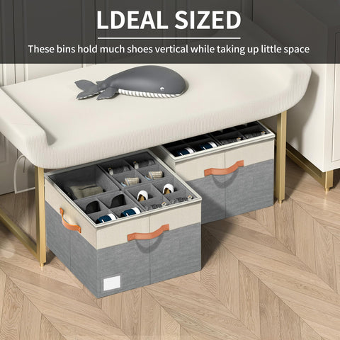 Aokeyee stackable design maximizes closet space during seasonal storage