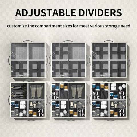 Aokeyee organizer shows adjustable dividers for customized compartments.