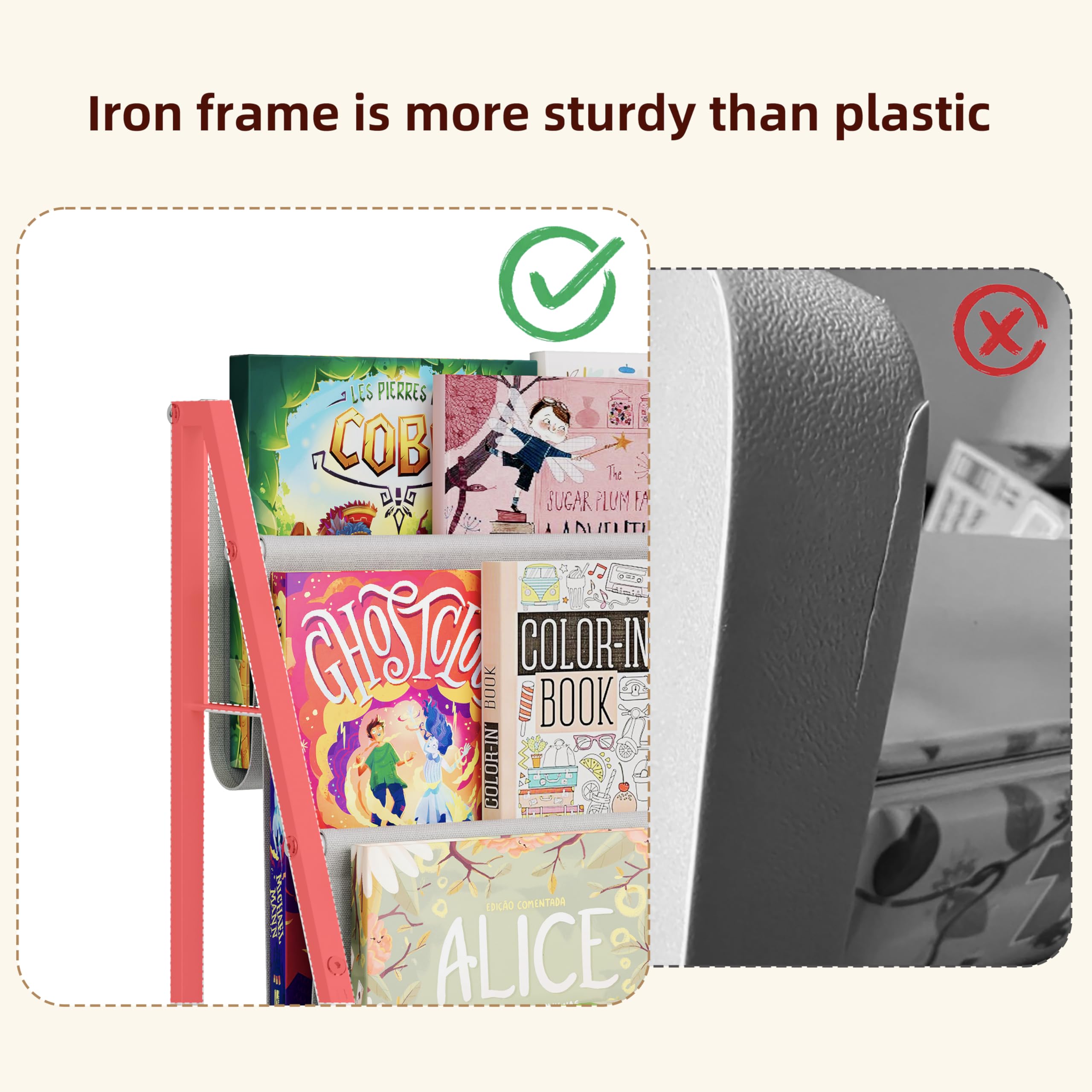 Aokitsink 28-inch height keeps books within children's reach