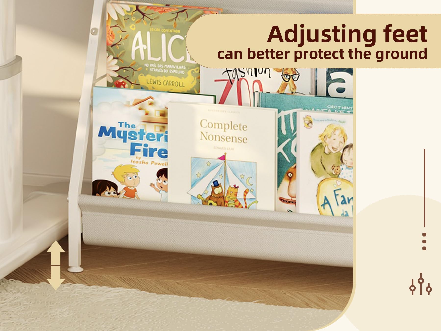 Aokitsink nursery-playroom storage supports easy access and organization