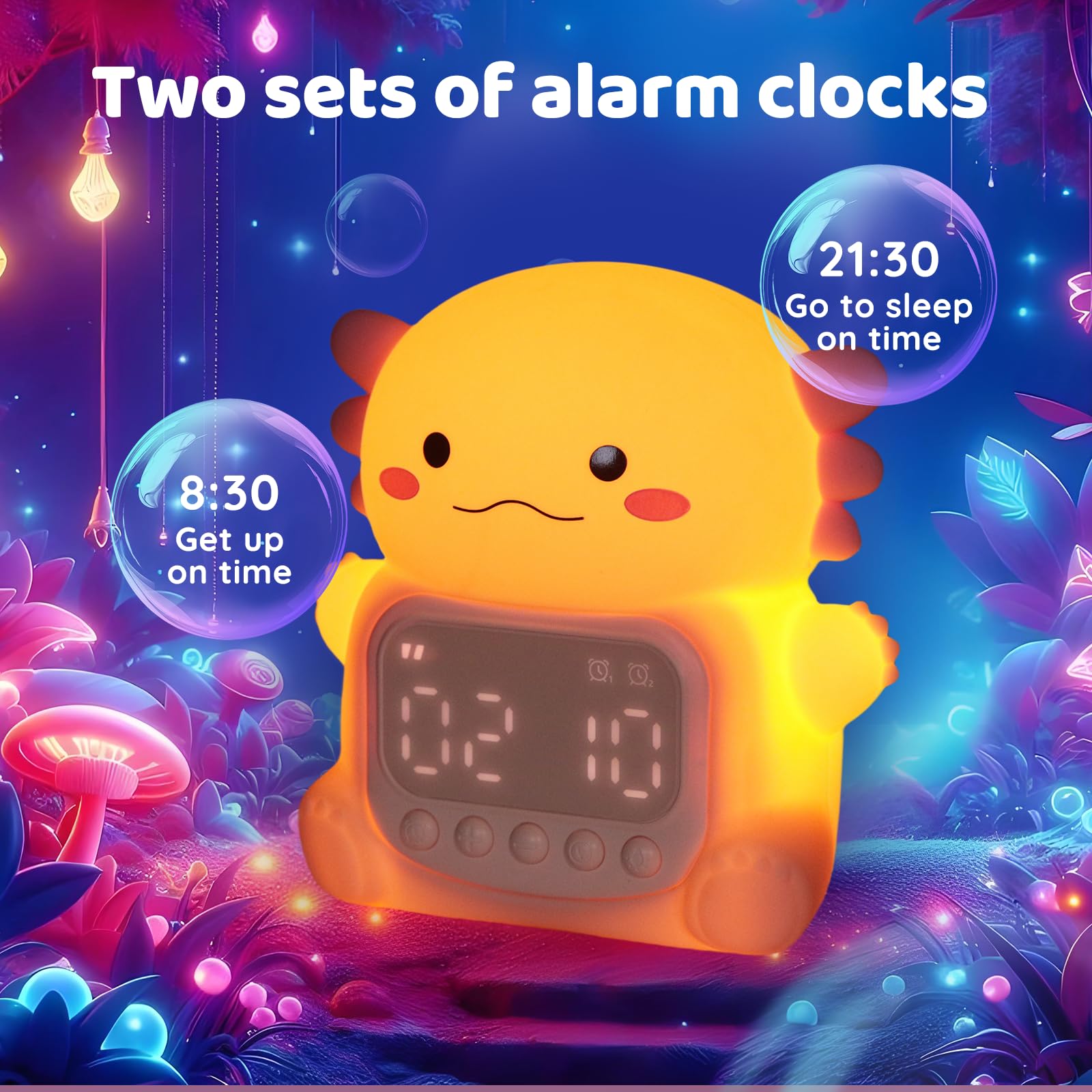 Aokpsrt Axolotl kid-friendly desk setup supports bedtime routines.