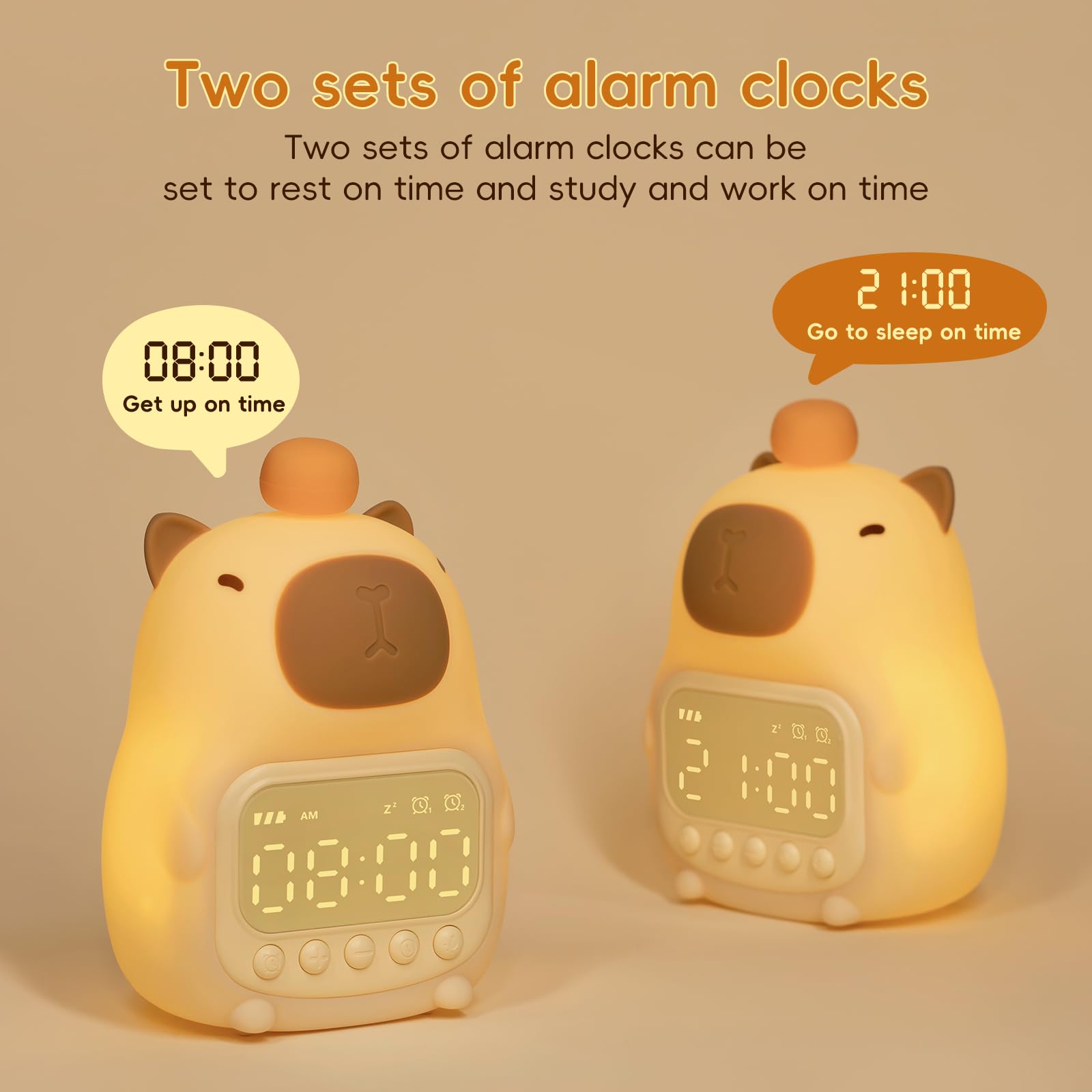 Aokpsrt Capybara rechargeable battery enables portable use