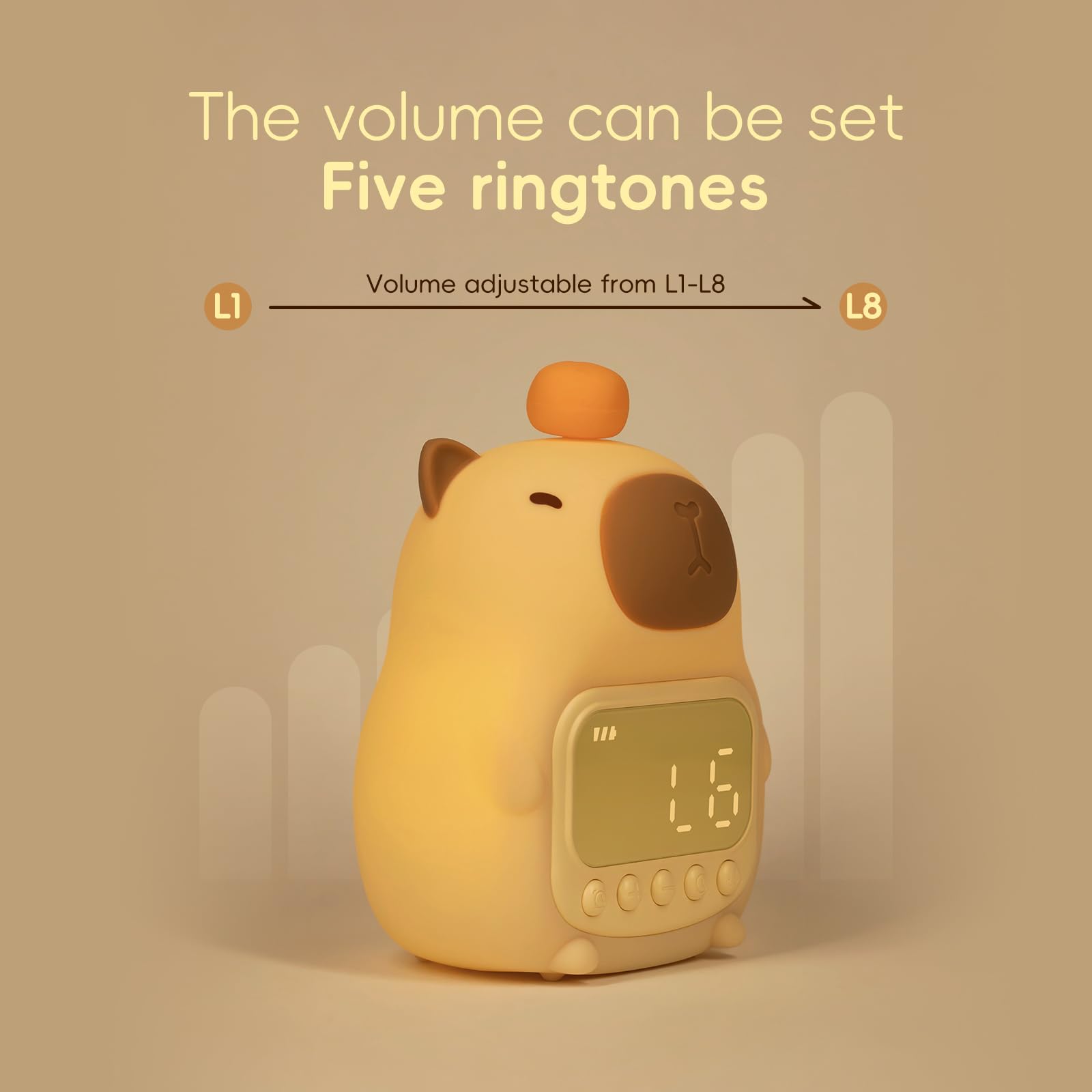 Aokpsrt Capybara soft silicone body feels kid-friendly