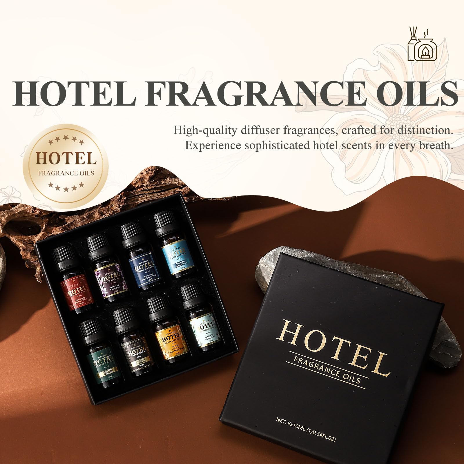 AOLEIXIYA hotel diffuser oil set packaging box enhances gift appeal