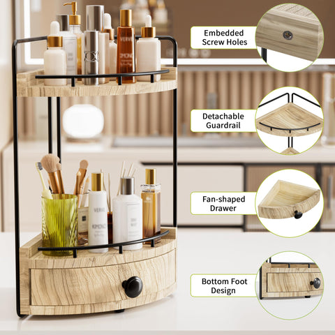 Aollewoiti bottom ventilation gap promotes airflow and keeps items dry.