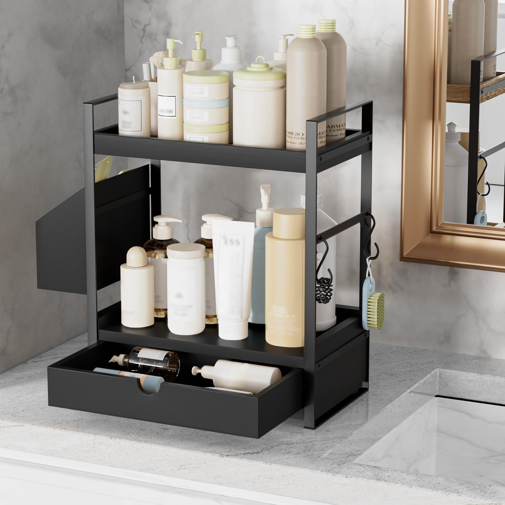 Aollewoiti open-design countertop organizer keeps daily items within reach