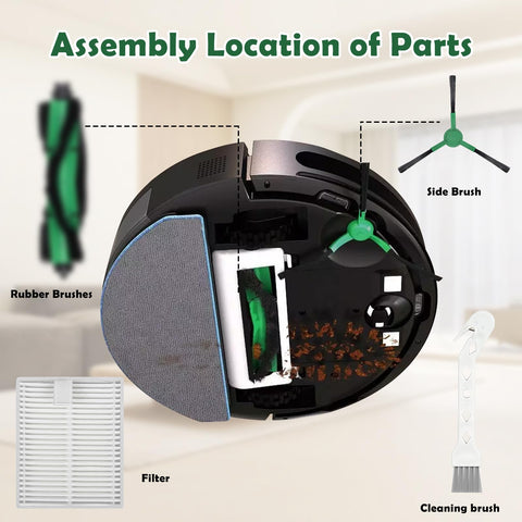 Aomiduo Roomba replacement parts kit supports regular maintenance and performance.