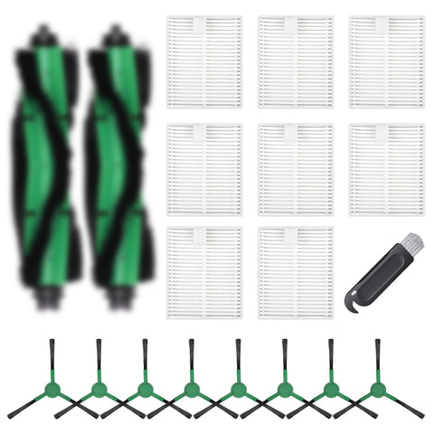 Aomiduo Roomba roller brush pack for deeper carpet cleaning and edge care.