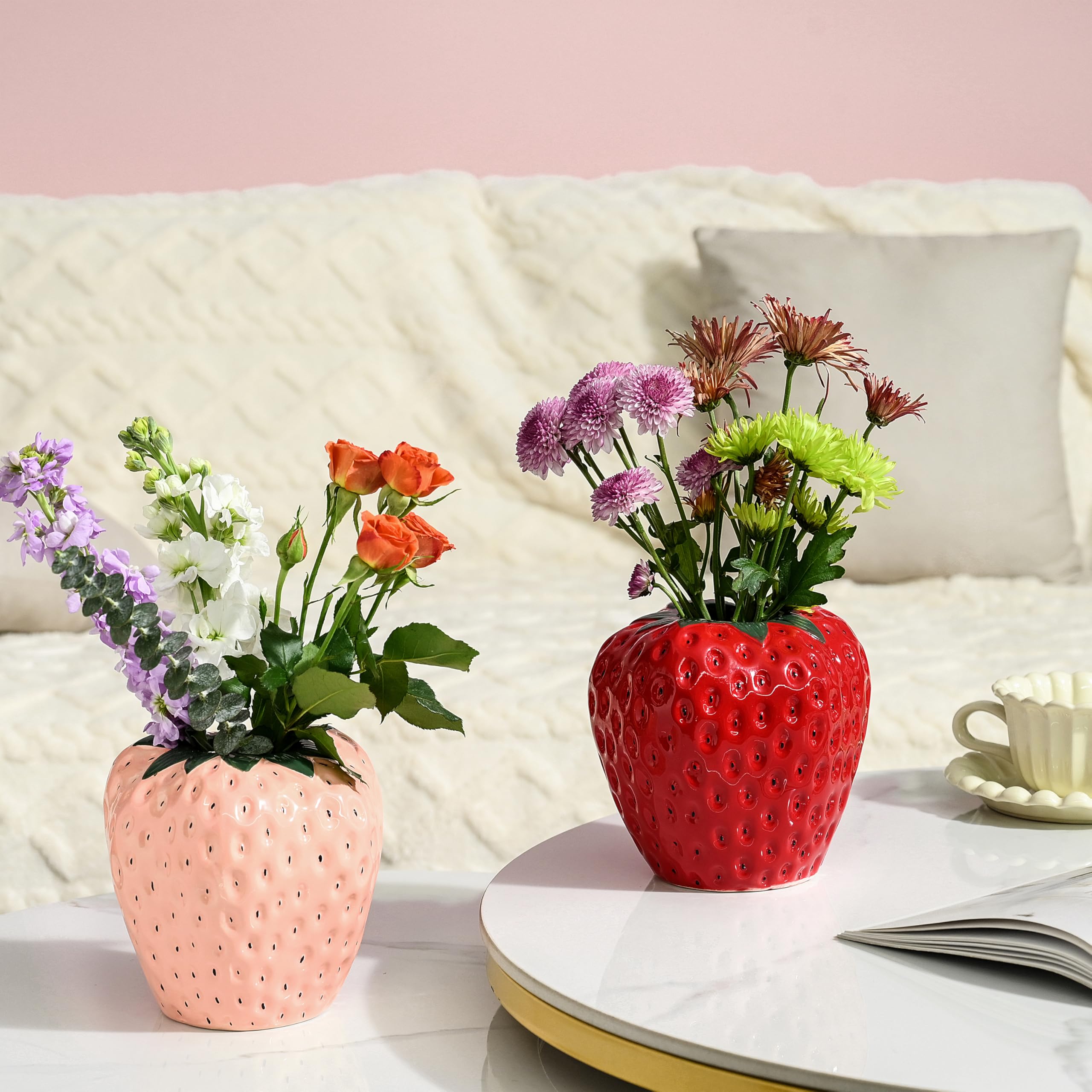 AOMOONOA table centerpiece decor adds spring vibes