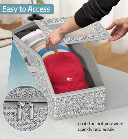 AOODA cap organizer with transparent front window for easy viewing.