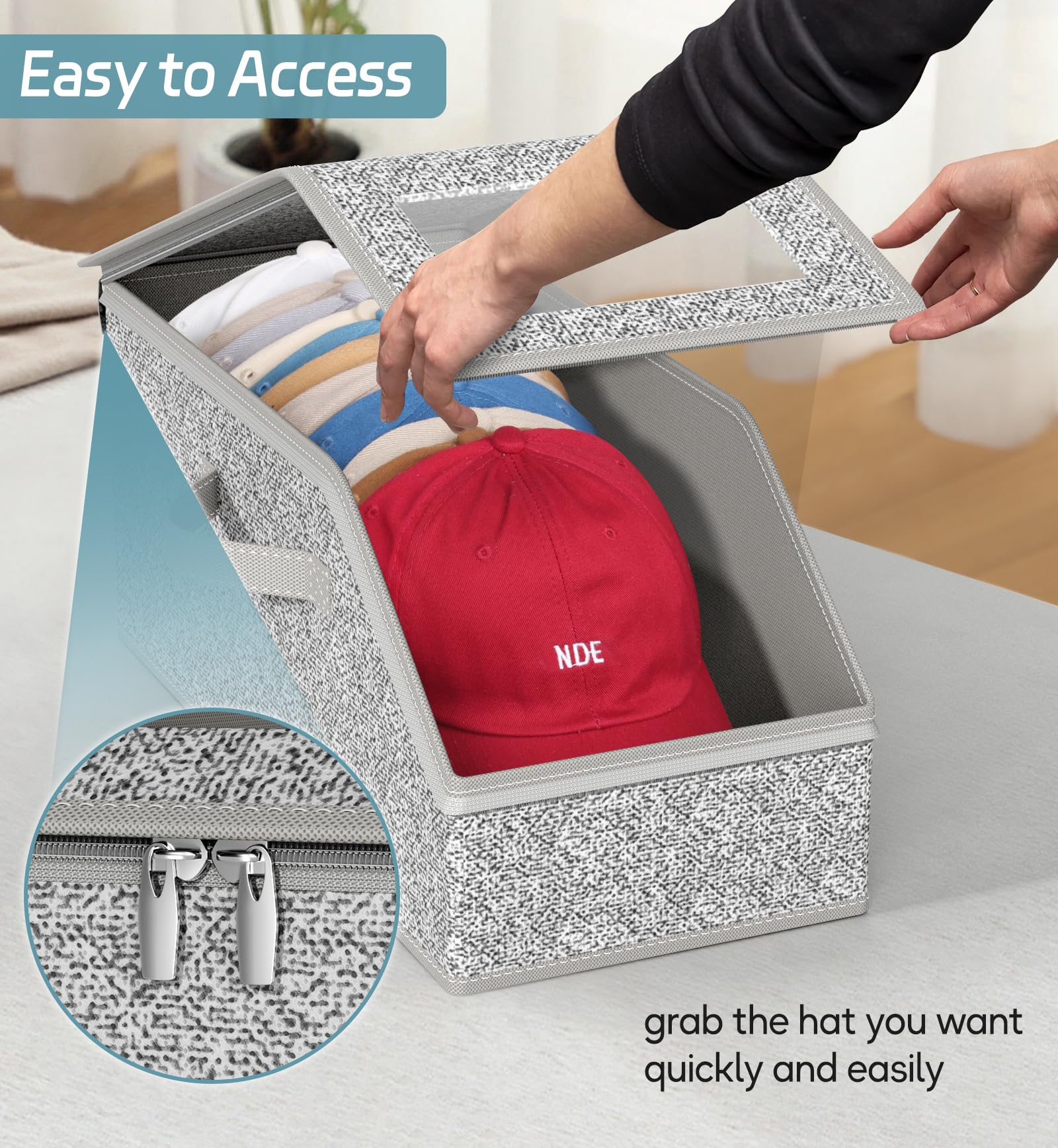AOODA cap storage protects caps from dust and dirt during storage