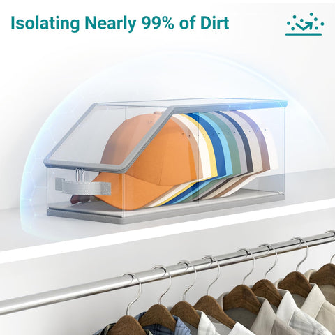 AOODA clear display boxes fit on top shelves or in trunks.