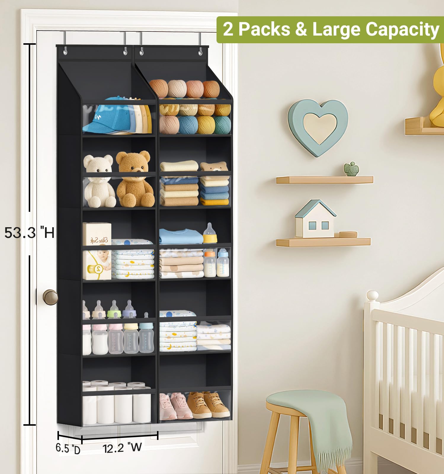 AOODA clear PVC pocket window lets you spot items at a glance.