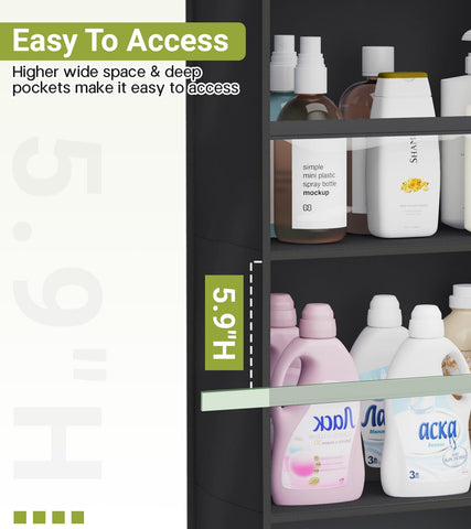 AOODA deeper pockets with five-point-nine inch spacing fit tall bottles.
