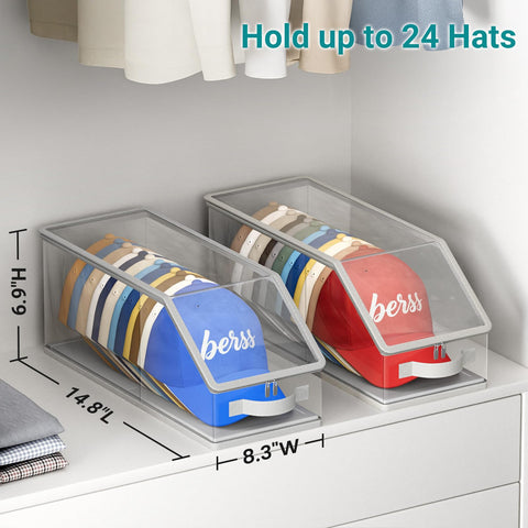 AOODA hat organizer with panoramic visibility for quick selection.