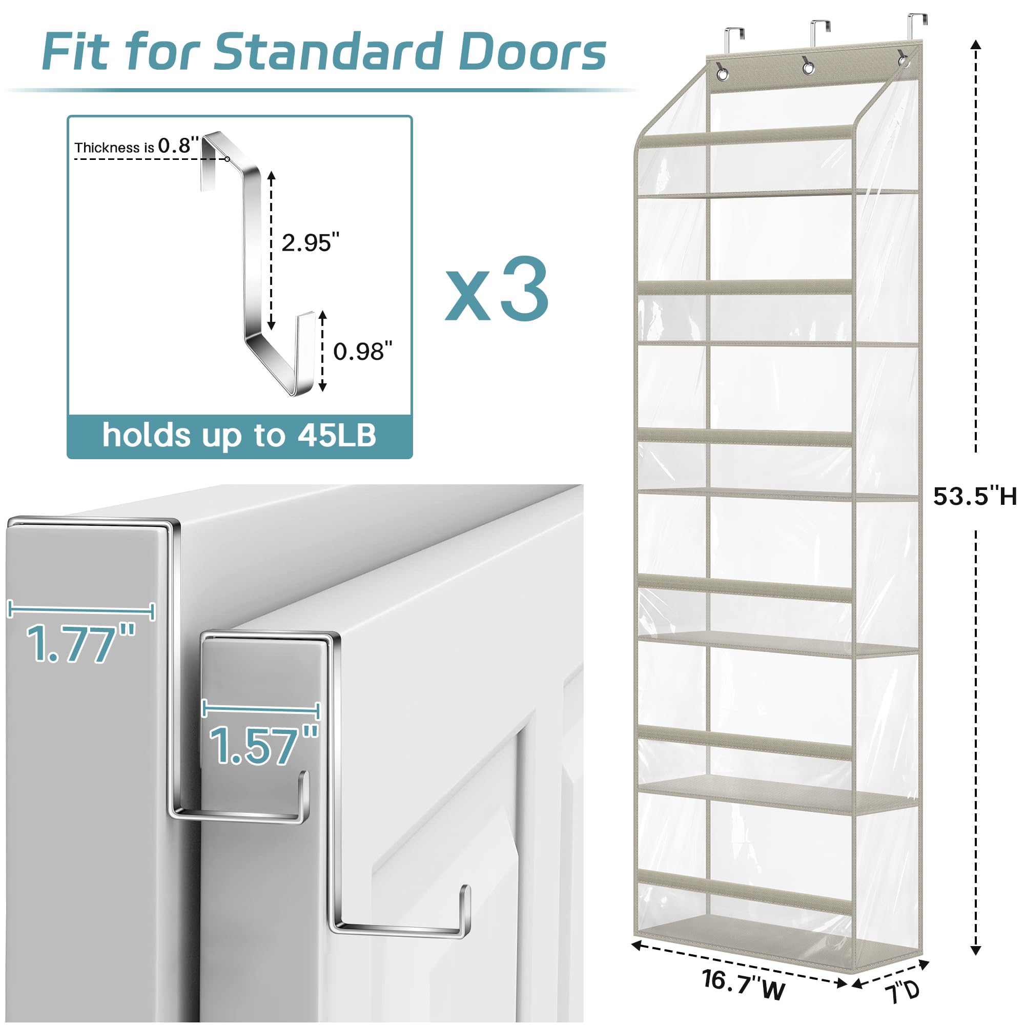 AOODA Multi-purpose design accommodates hats, toys, and other items.
