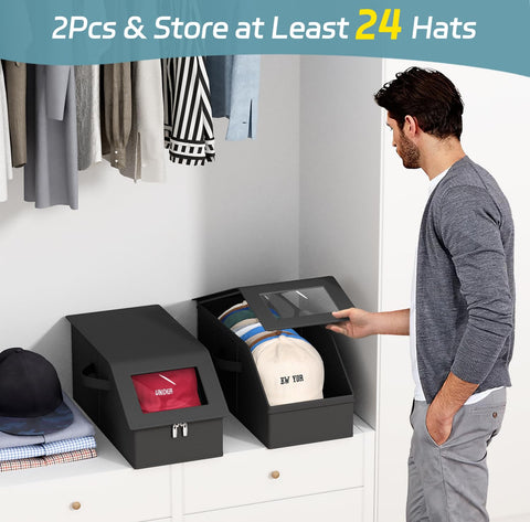 AOODA hat storage with two-way zipper for easy access to caps.